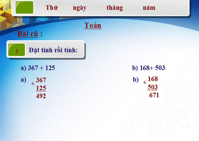 Bài giảng Trừ các số có ba chữ số Bài giảng Toán 3