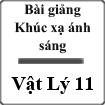 Bài giảng Khúc xạ ánh sáng Vật lý 11