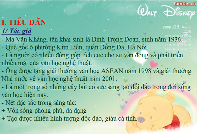 B&agrave;i giảng Ngữ văn 12 