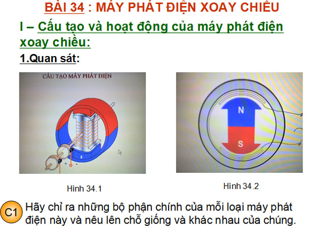  Máy phát điện xoay chiều Vật lý 9