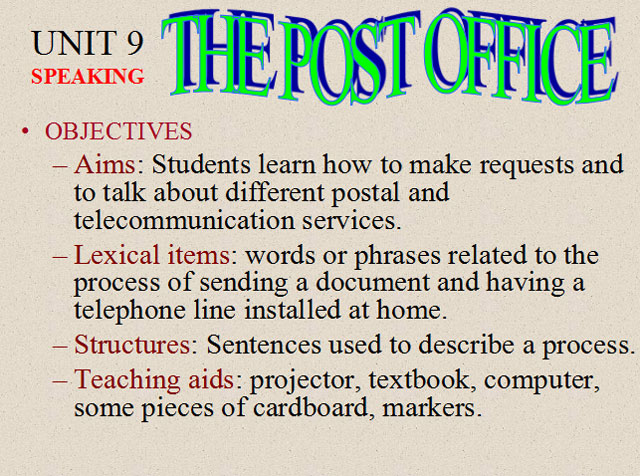 Bài giảng Tiếng Anh 11 unit 9 - Speaking Tiếng Anh 11 unit 9 - Speaking