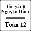 Bài giảng Nguyên hàm Giải tích 12