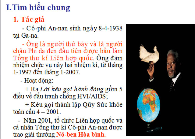 Bài giảng Ngữ văn 12 