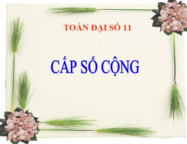  B&agrave;i giảng Đại số 11