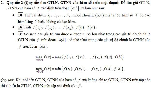 Giáo án ôn thi đại học môn Toán bài Giá trị lớn nhất và nhỏ nhất của một hàm số