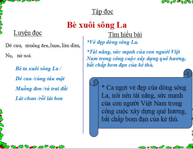 B&egrave; xu&ocirc;i s&ocirc;ng La Tiếng Việt 4