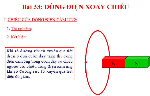 D&ograve;ng điện xoay chiều