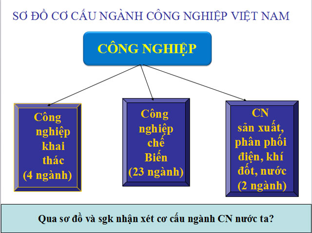  Cơ cấu ng&agrave;nh c&ocirc;ng nghiệp 