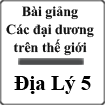 Bài giảng Các đại dương trên thế giới Địa lý 5