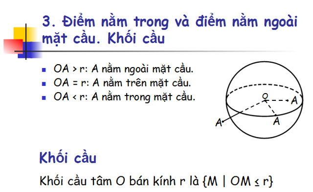  Mặt cầu 