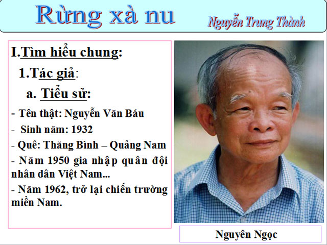 Rừng x&agrave; nu Ngữ văn 12