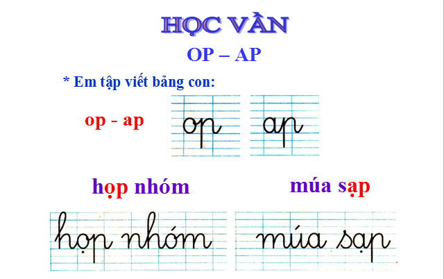 B&agrave;i giảng Tiếng Việt 1