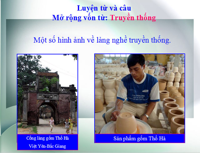  Mở rộng vốn từ truyền thống 