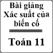 Bài giảng Xác suất của biến cố