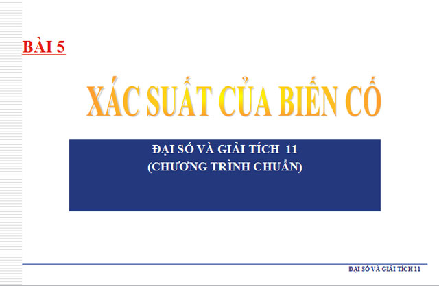 Xác suất của biến cố