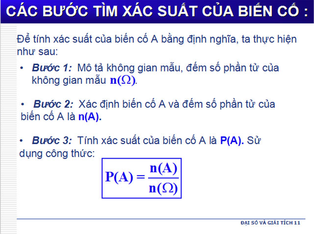 Xác suất của biến cố