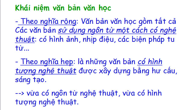 Văn bản văn học Ngữ văn 10