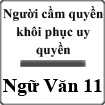 Bài giảng Người cầm quyền khôi phục uy quyền