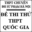 Đề thi thử THPT Quốc gia 2015 môn Tiếng Anh trường THPT Chuyên Sư Phạm, Hà Nội (lần 3)