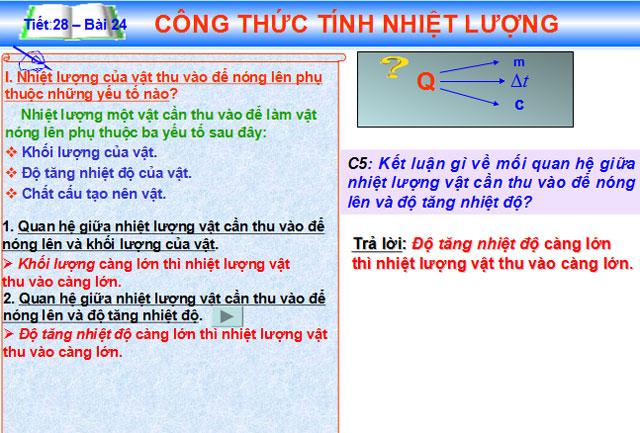 Bài giảng Vật lý 8 