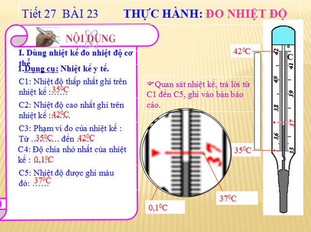 Bài giảng Vật lý 6 bài 23 Bài giảng bài 23