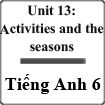 Giáo án Tiếng Anh 6 unit 13