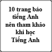 10 trang báo tiếng Anh nên tham khảo khi học tiếng Anh