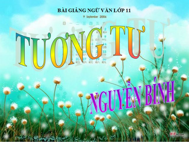  Tương tư Ngữ Văn 11 