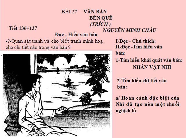 Bài giảng Bến quê 