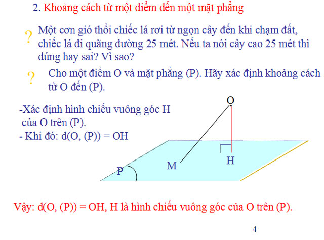 Bài giảng Khoảng cách
