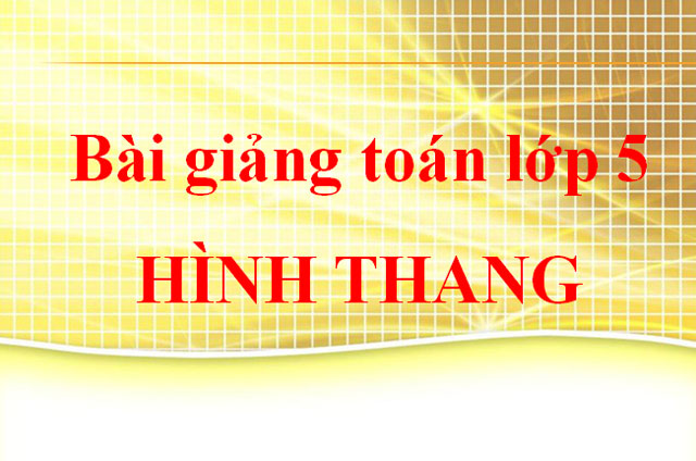  Hình thang Toán 5 