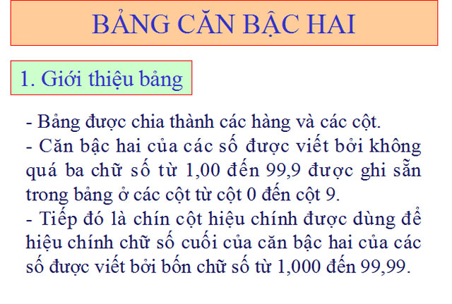 Bài giảng Đại số 9 