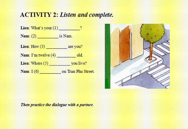 Bài giảng Tiếng Anh 6 unit 2 Tiếng Anh 6 unit 2