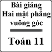 Bài giảng Hai đường thẳng vuông góc