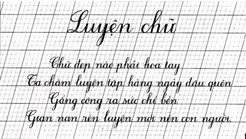 Cách luyện chữ đẹp