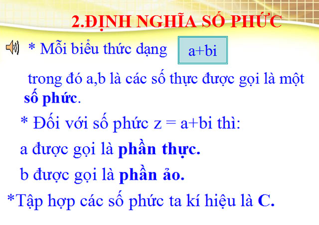 Bài giảng Giải tích 12
