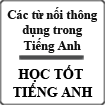 Các từ nối thông dụng trong tiếng Anh
