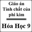 Giáo án Tính chất của phi kim Hóa học 9