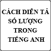 Cách diễn tả về số lượng trong Tiếng Anh