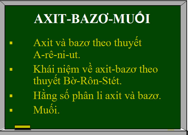 Bài giảng Hóa học 11 Bài 2