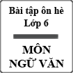 Bài tập ôn hè môn Ngữ văn lớp 6