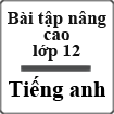 Bài tập tiếng Anh lớp 12 nâng cao (Phần 4)