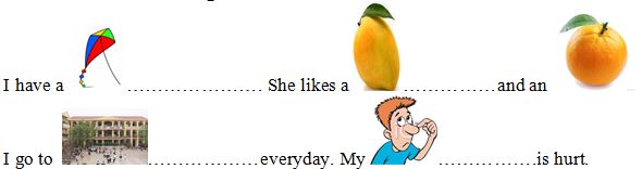 Đề kiểm tra Tiếng Anh lớp 2