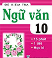 Đề kiểm tra Ngữ văn 15 phút lớp 10