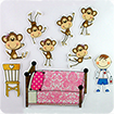 Video học Tiếng Anh cho trẻ em: Five Little Monkeys Jumping On The Bed