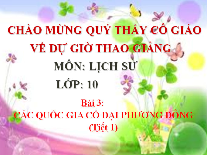 Bài giảng Các quốc gia cổ đại phương Đông