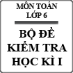 Bộ đề kiểm tra học kì 1 môn Toán lớp 6