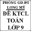 Đề kiểm tra chất lượng đầu năm học 2015 - 2016 môn Toán lớp 9 huyện Long Mỹ, Hậu Giang