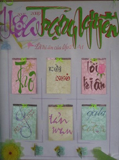 Tổng hợp những mẫu báo tường đẹp nhất