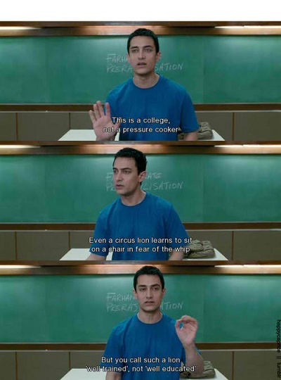 Những câu nói lay động lòng người trong bộ phim Three idiots Học Tiếng Anh qua câu nói trong phim Ba chàng ngốc